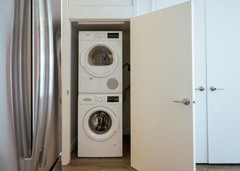 A small laundry room 